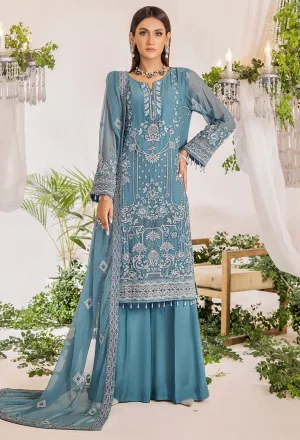 Adan's Libas Lueur Semi-Stitched Chiffon Formal Collection – D-03