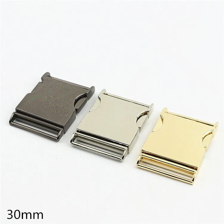 Adjustable Side Buckle 1 1 1/4 1 1/2 25 30 38mm Metal Quick Release Buckle Bag Handbag Backpack Dog Collar Belt Making Paracord Hardware