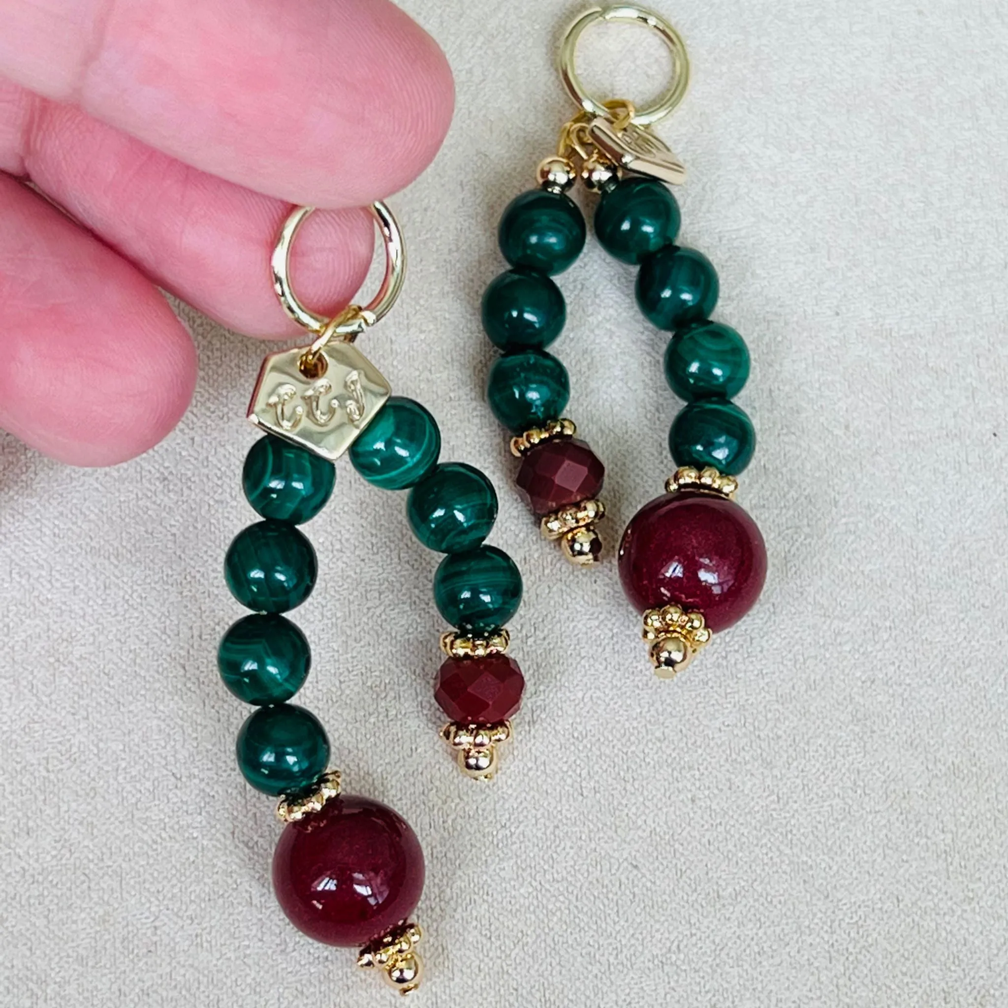 Baby Cherry Malachite Pendant