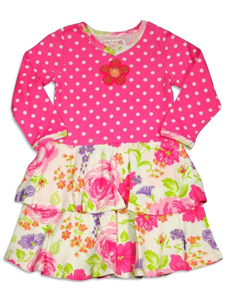 Baby Lulu - Baby Girls Long Sleeve Ana Dress