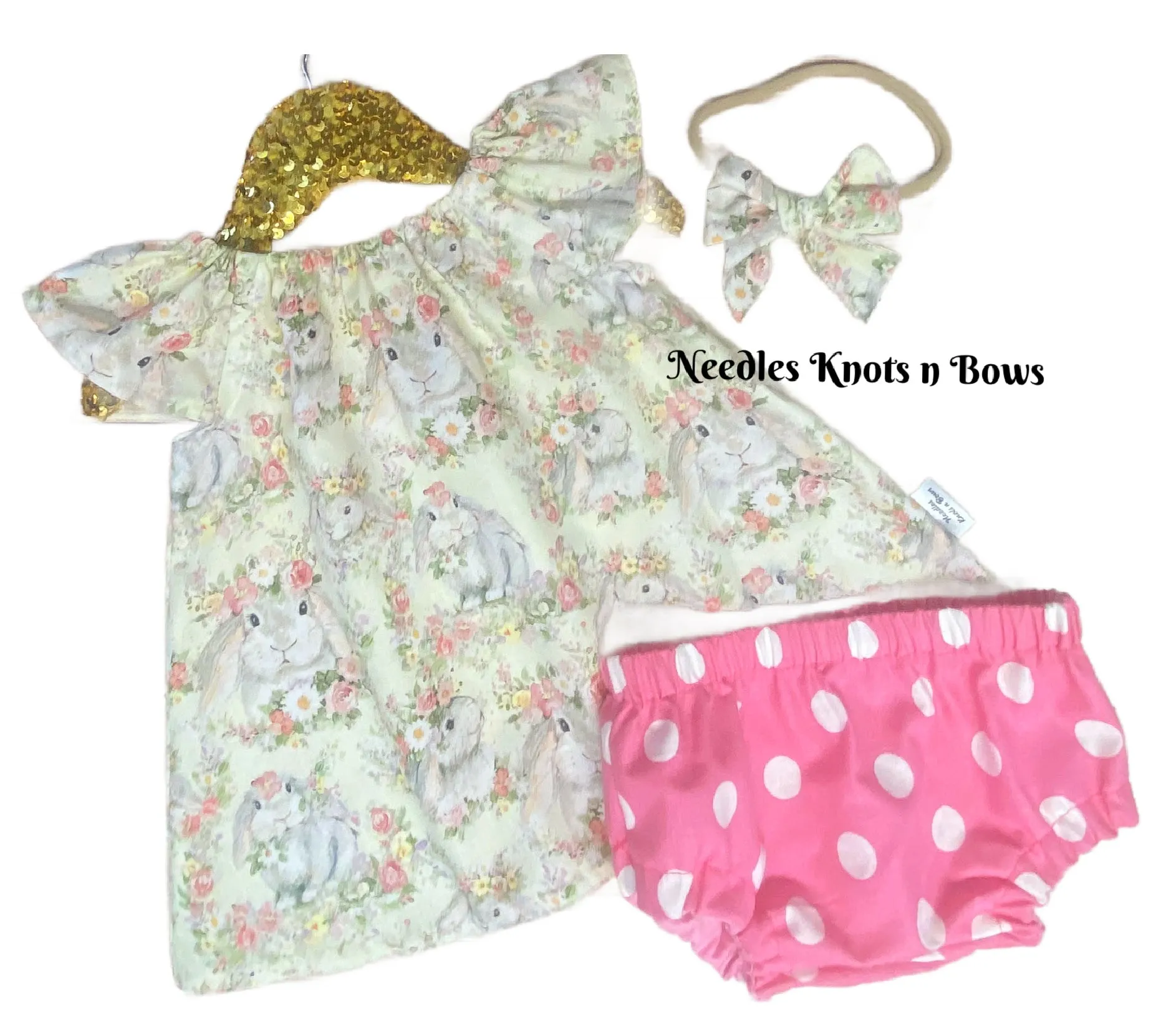 Bunny Print Easter Dress Baby Girls & Toddlers