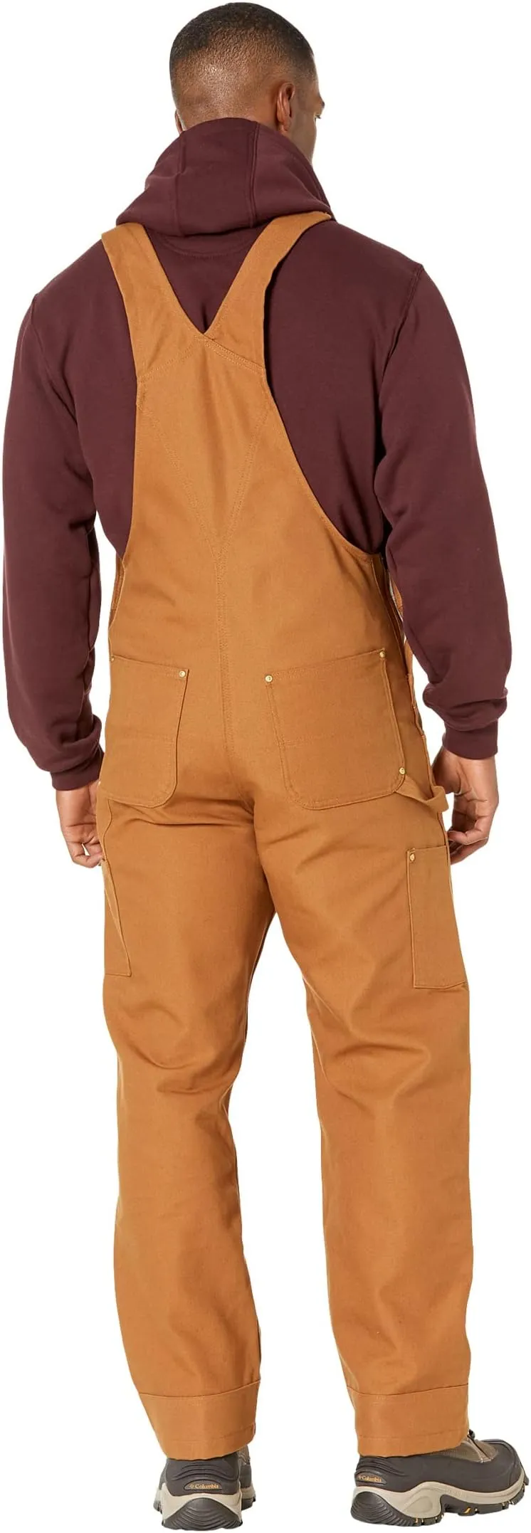 Carhartt Loose Fit Duck Bib Jumpsuit in Carhartt Brown