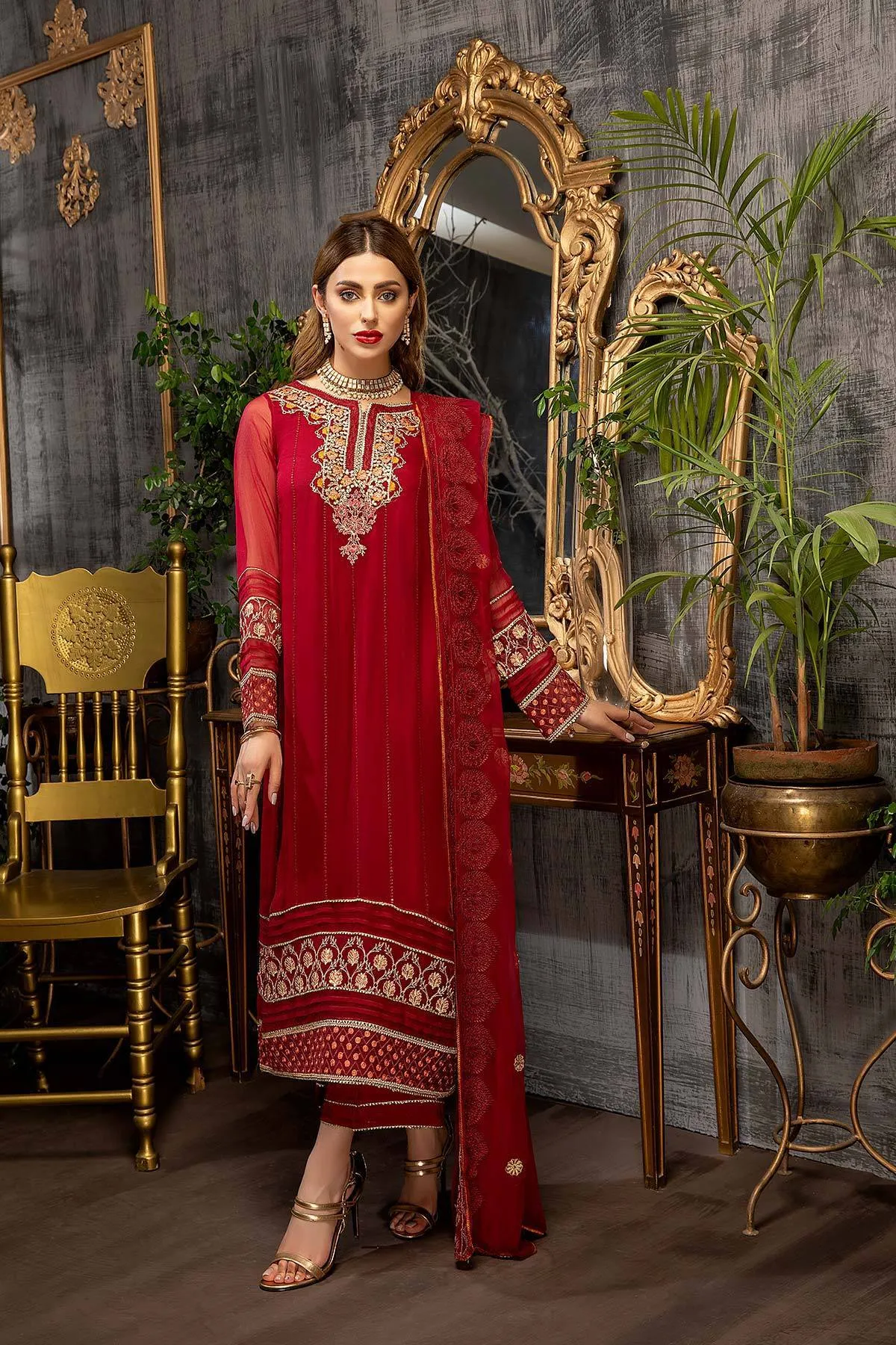 Charizma Allure · Embroidered Chiffon Collection – CAL-002