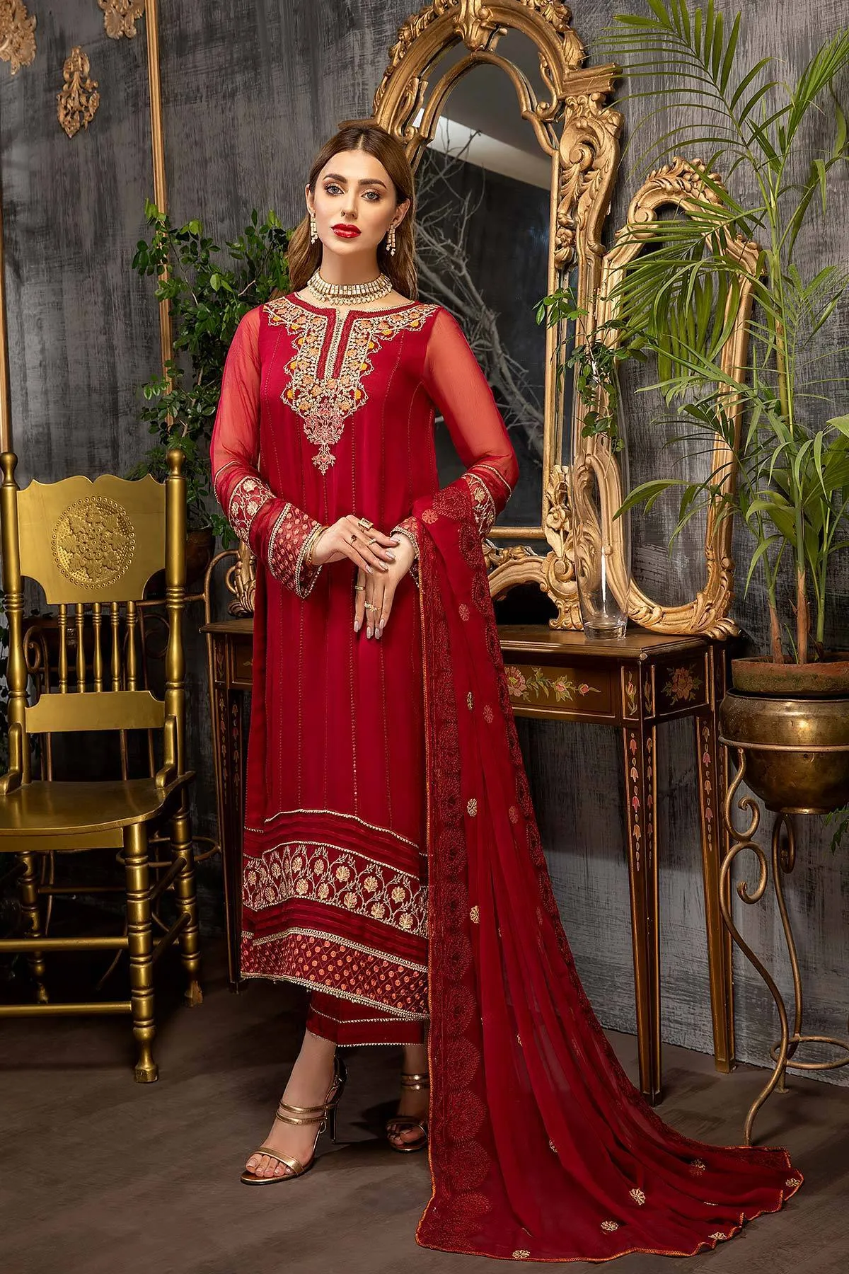 Charizma Allure · Embroidered Chiffon Collection – CAL-002