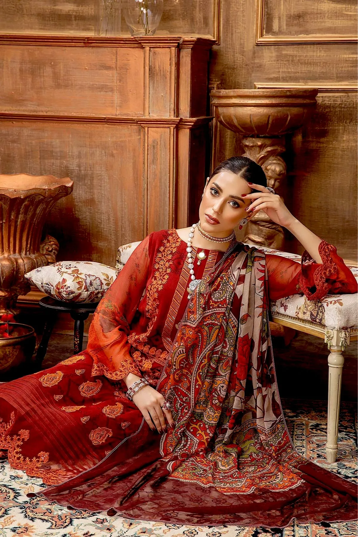 Charizma Vasal Embroidered Chiffon Collection 2021 – VSL-02