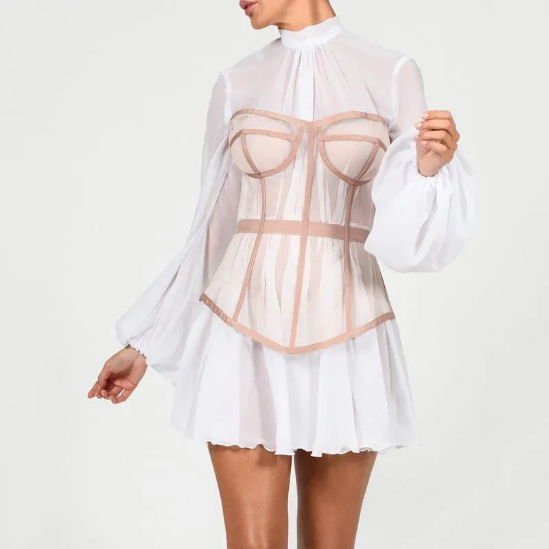 Chiffon Girdle Night Dress - Culture Heaven Special