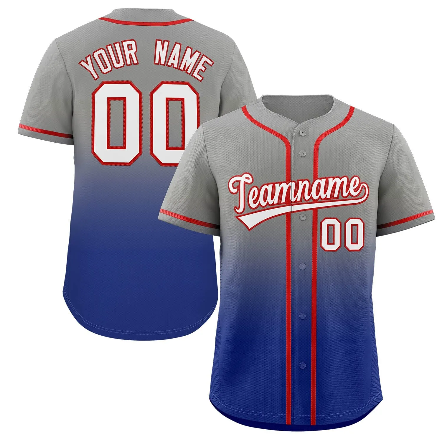 Custom Baseball Jerseys Printing Name Number For Adults/Kids Gradient Color Design Your Own Athletic Baseball Shirt For Fan