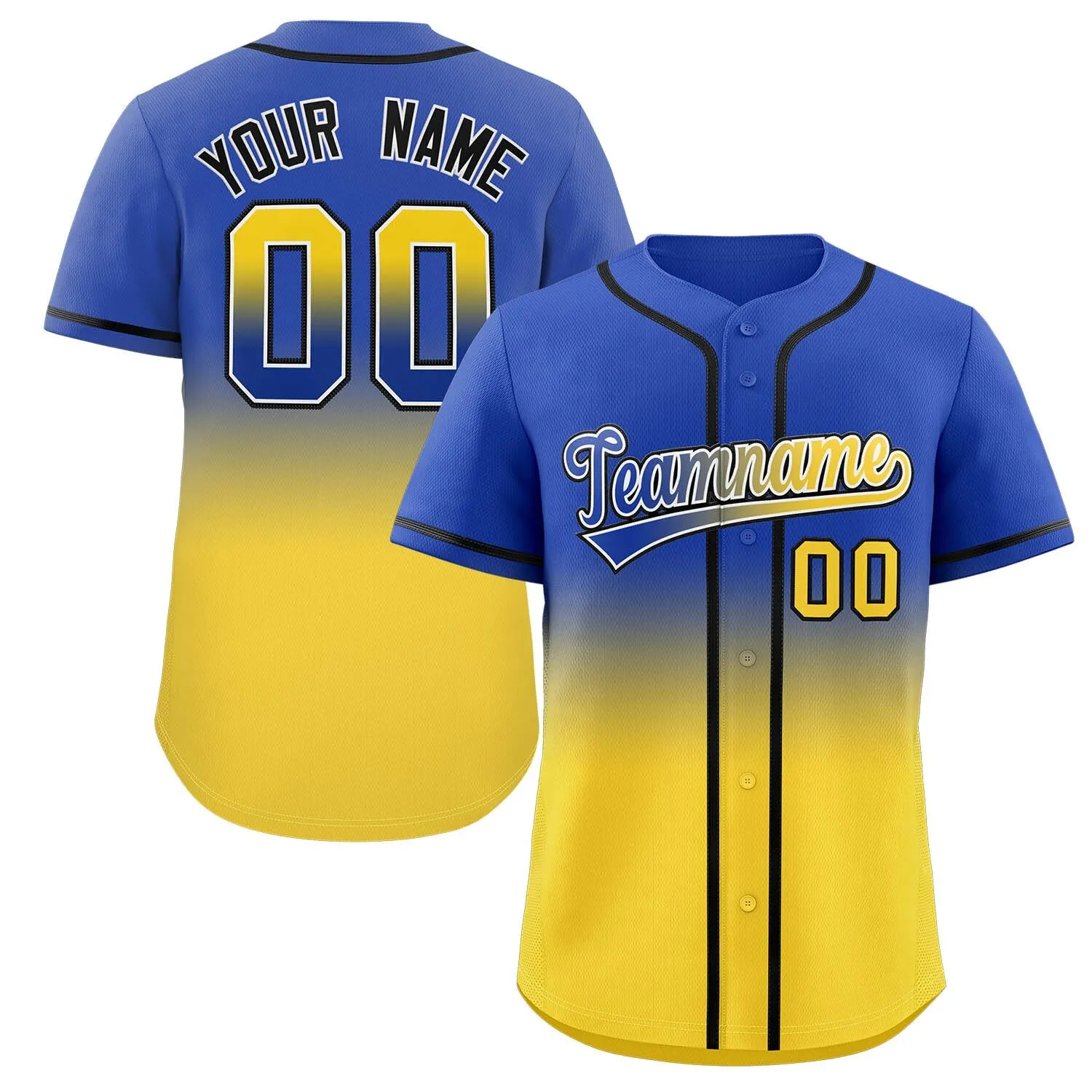 Custom Baseball Jerseys Printing Name Number For Adults/Kids Gradient Color Design Your Own Athletic Baseball Shirt For Fan