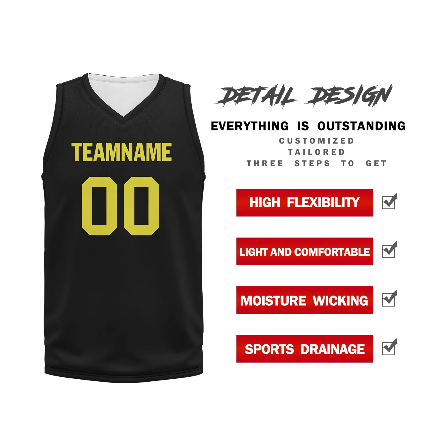 Custom Black Classic Style Sports Uniform Basketball Jersey BBJ01-bd0a70d8