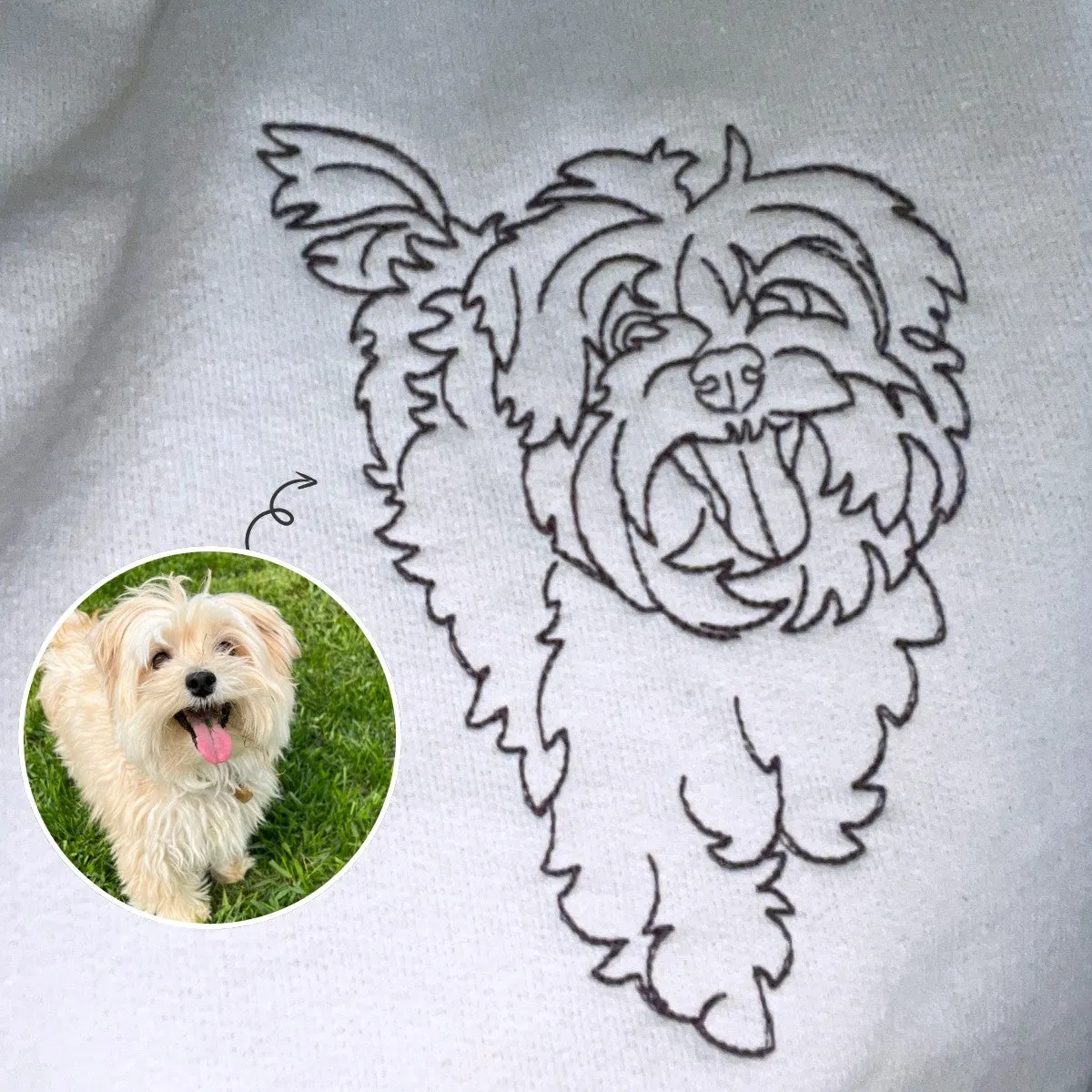 Custom Embroidered Dog Mom Hoodie, Personalized Hoodie with Icon, Gift For Dog Lovers