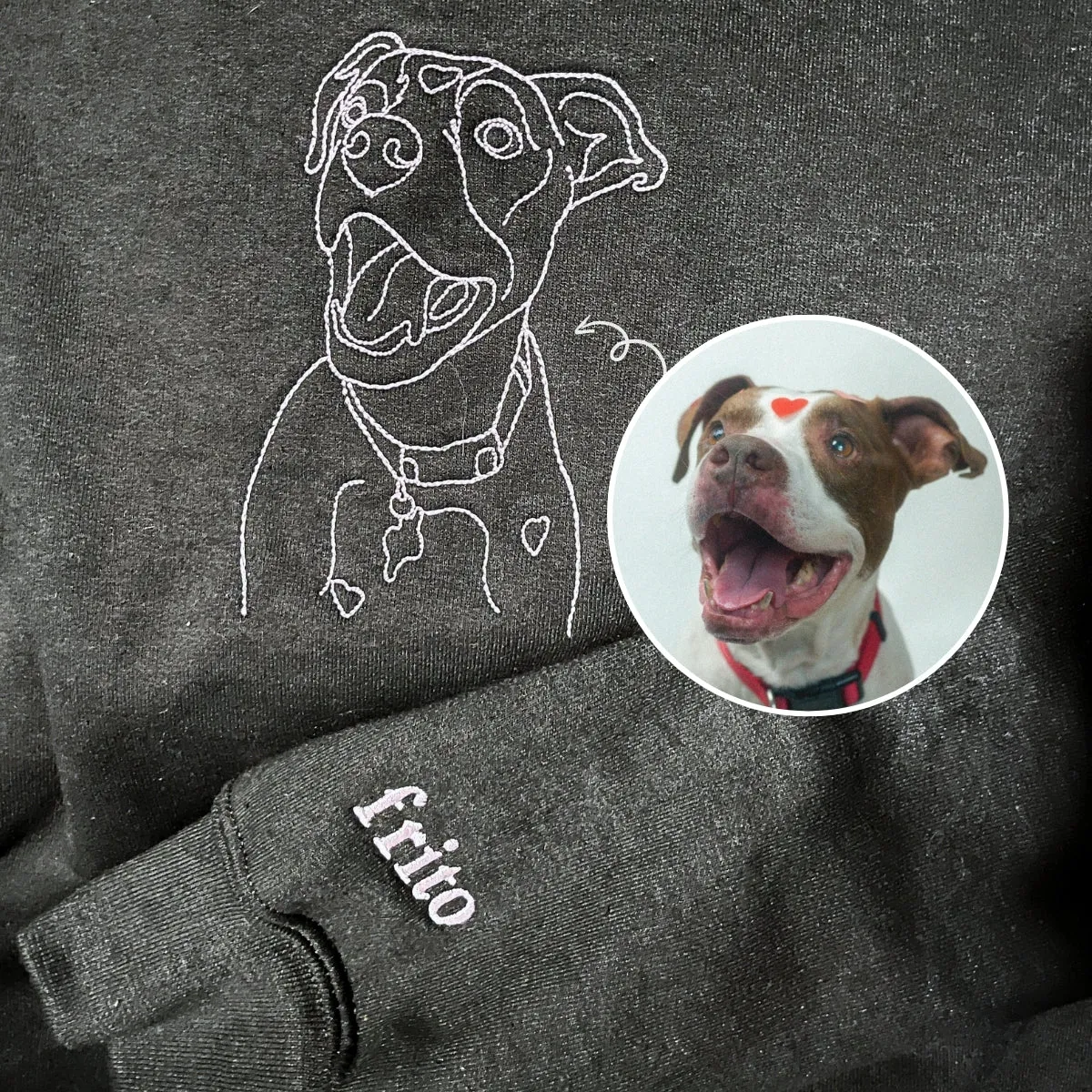 Custom Embroidered Dog Mom Hoodie, Personalized Hoodie with Icon, Gift For Dog Lovers