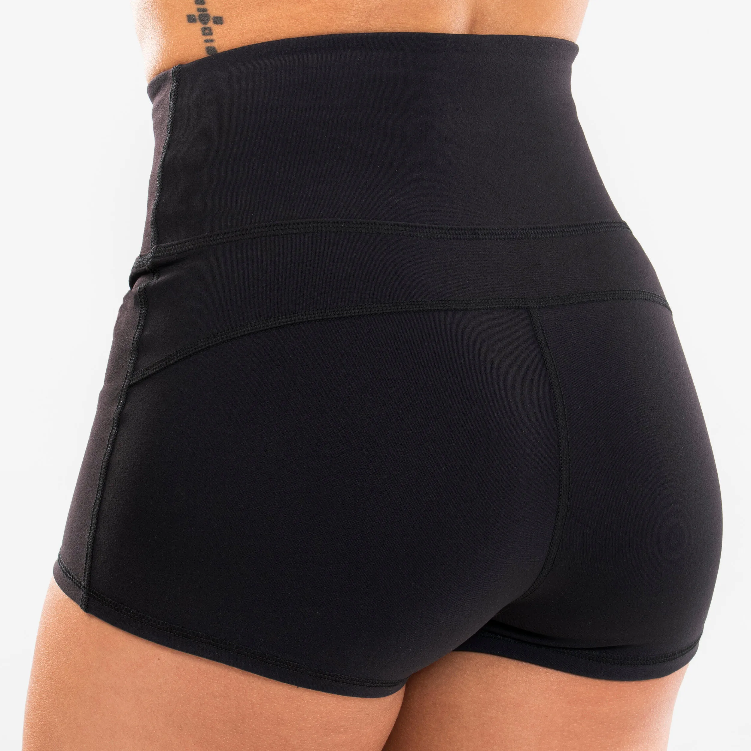 Dance shorts modern dance with high waist women's black STAREVER black