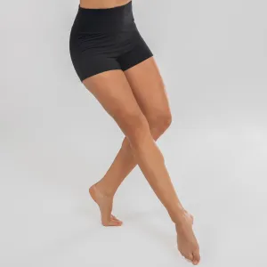 Dance shorts modern dance with high waist women's black STAREVER black