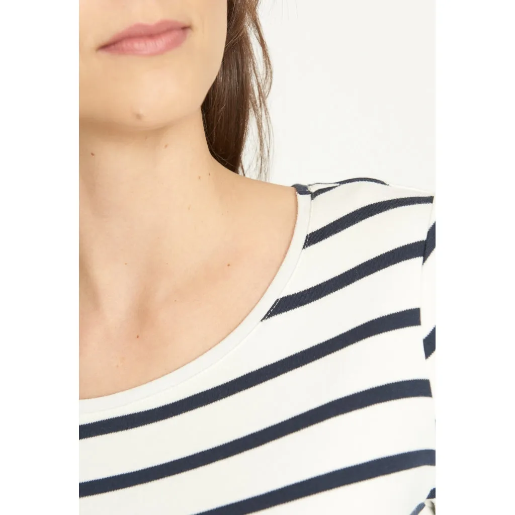 Didde Dress - Off White Stripe