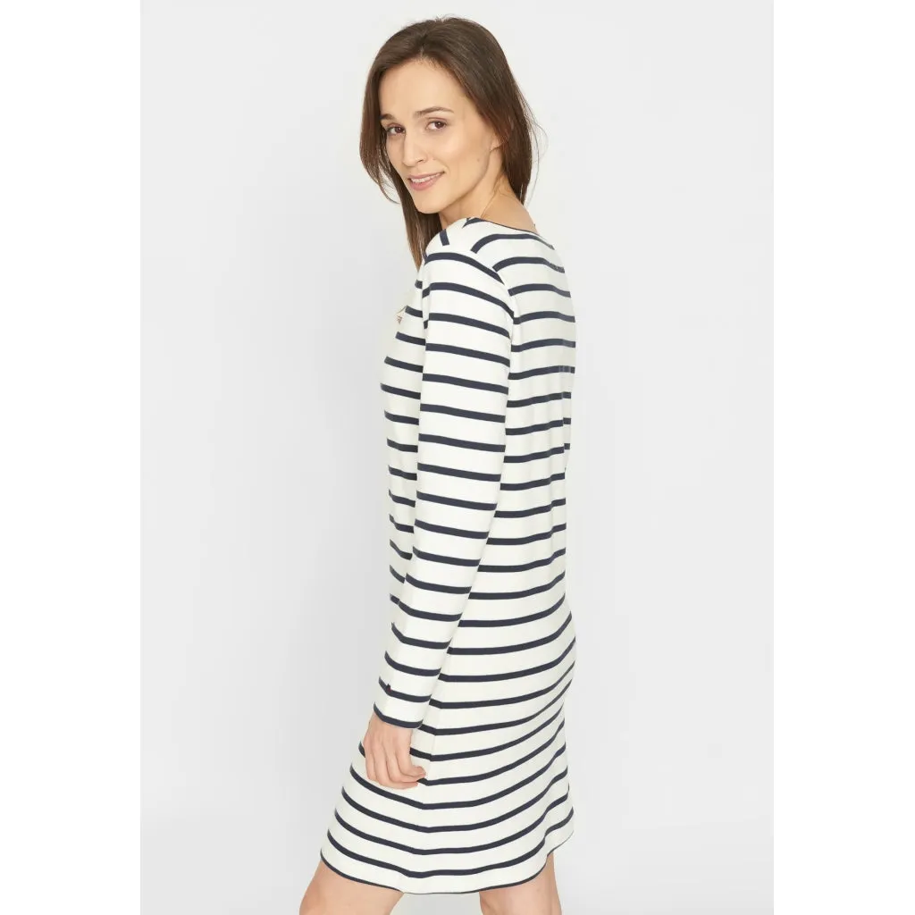 Didde Dress - Off White Stripe