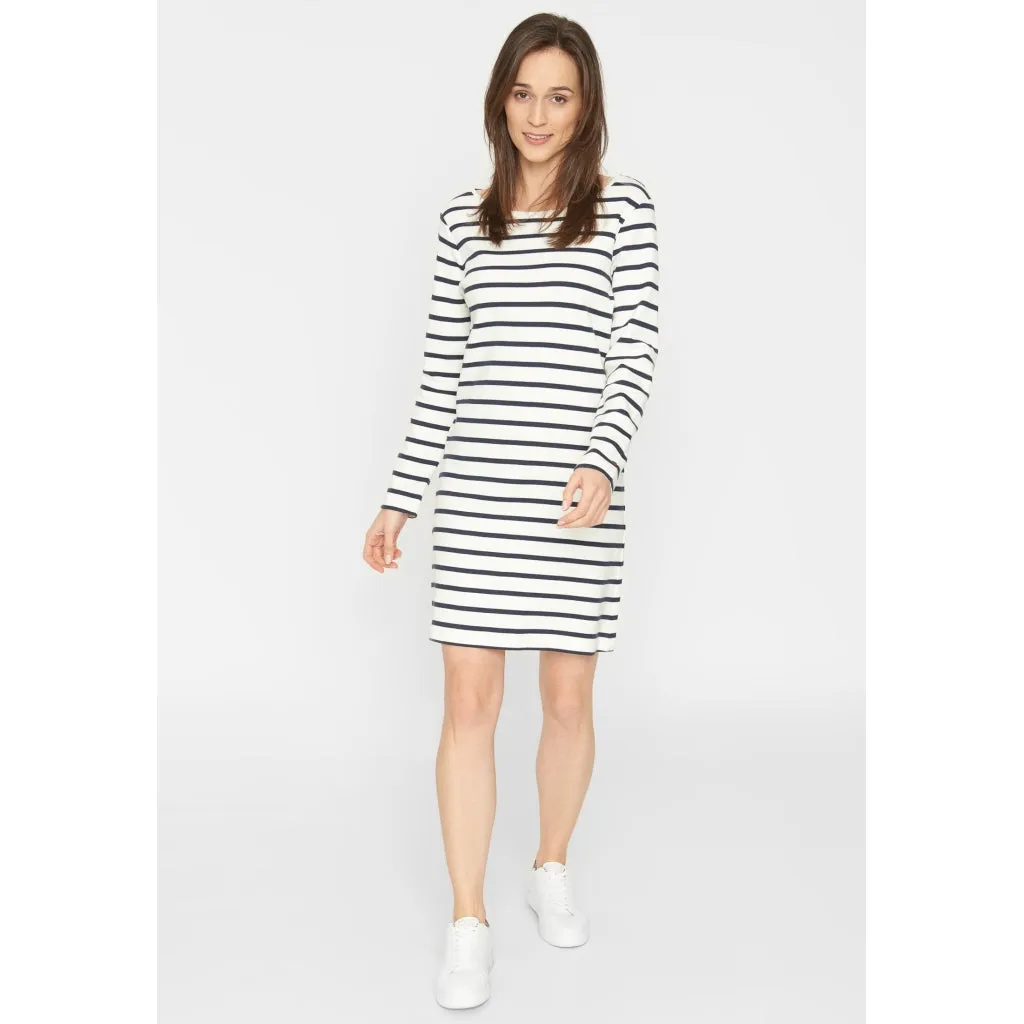 Didde Dress - Off White Stripe