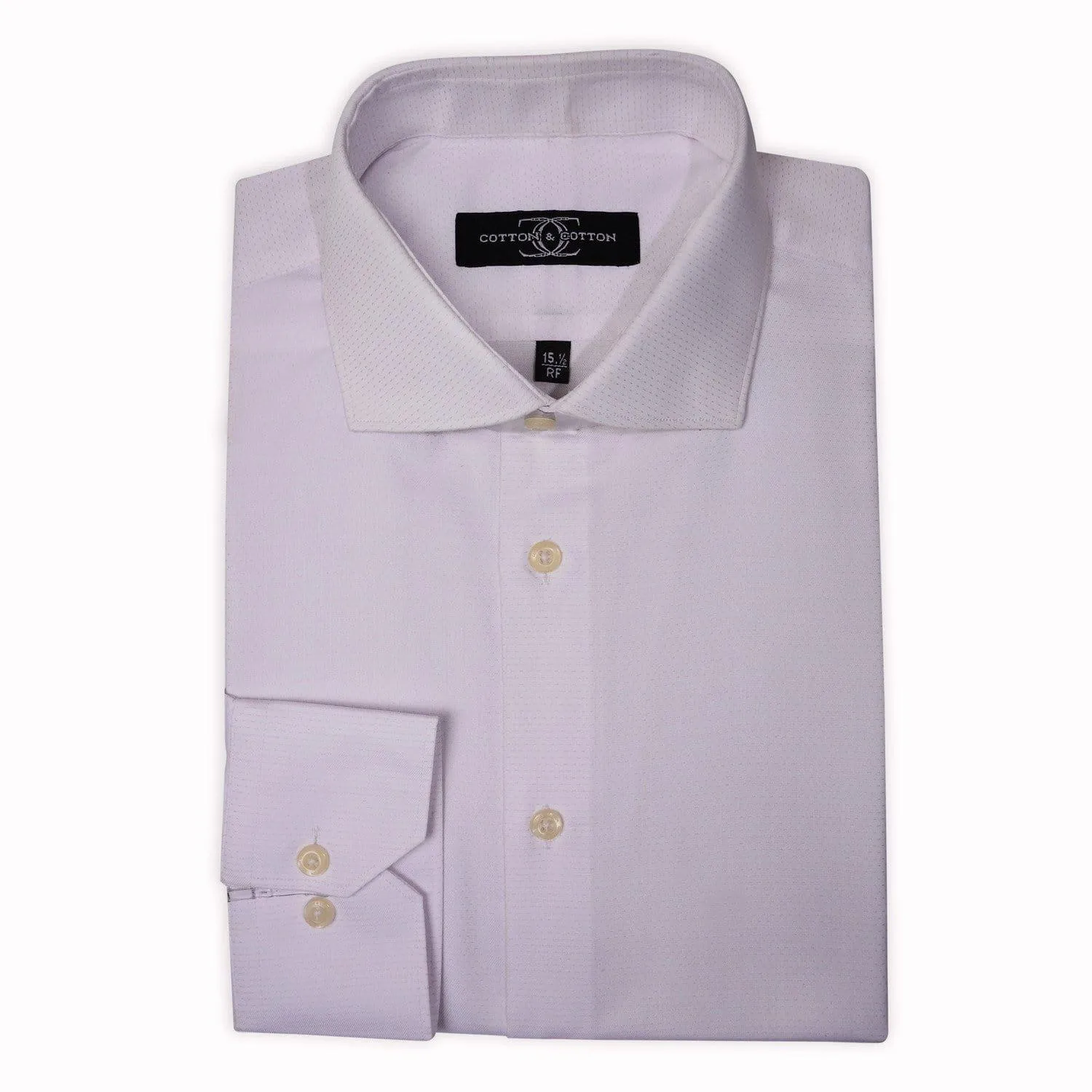 Dress Shirt Light Lavender Self Stripe