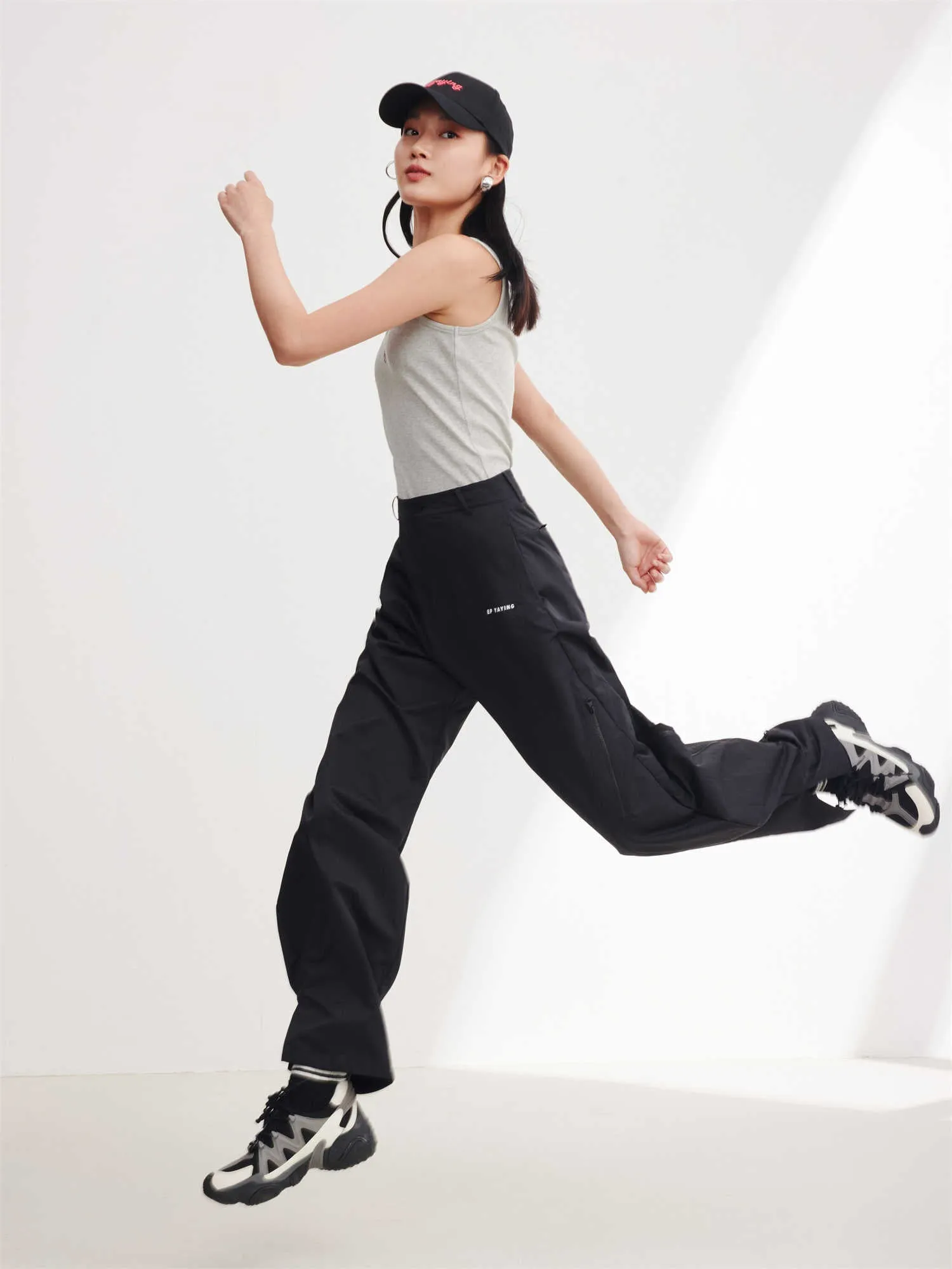 EP YAYING Outdoor Sport Wide-leg Pants