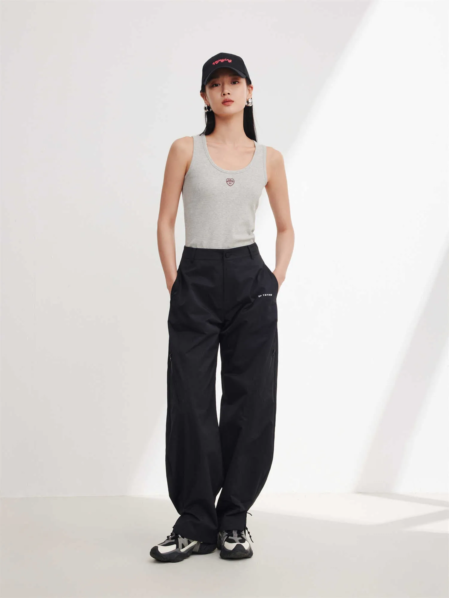 EP YAYING Outdoor Sport Wide-leg Pants