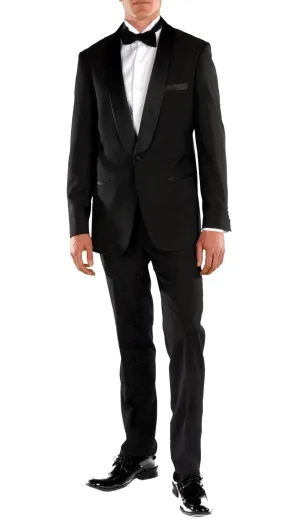 Falls Black Slim Fit 2 Piece Tuxedo