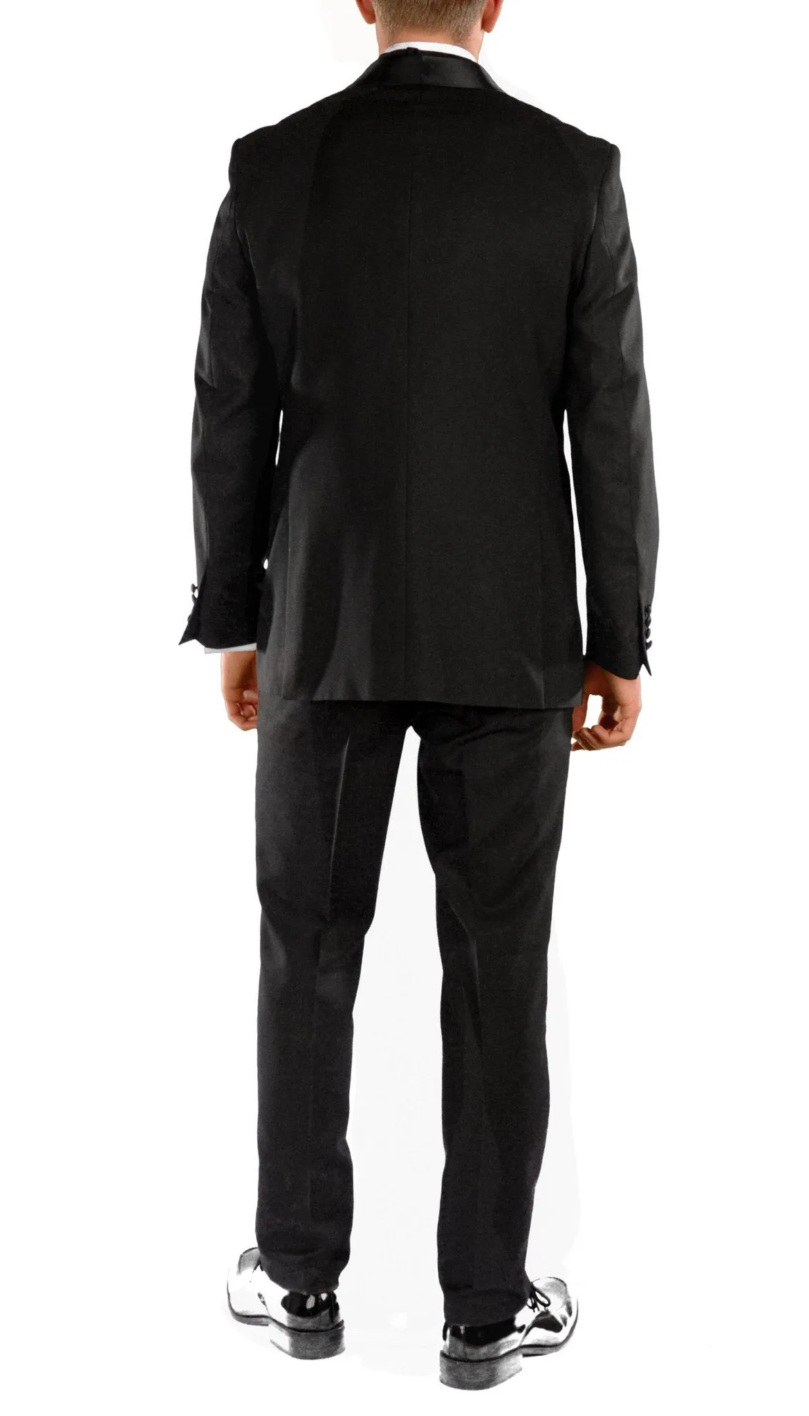 Falls Black Slim Fit 2 Piece Tuxedo