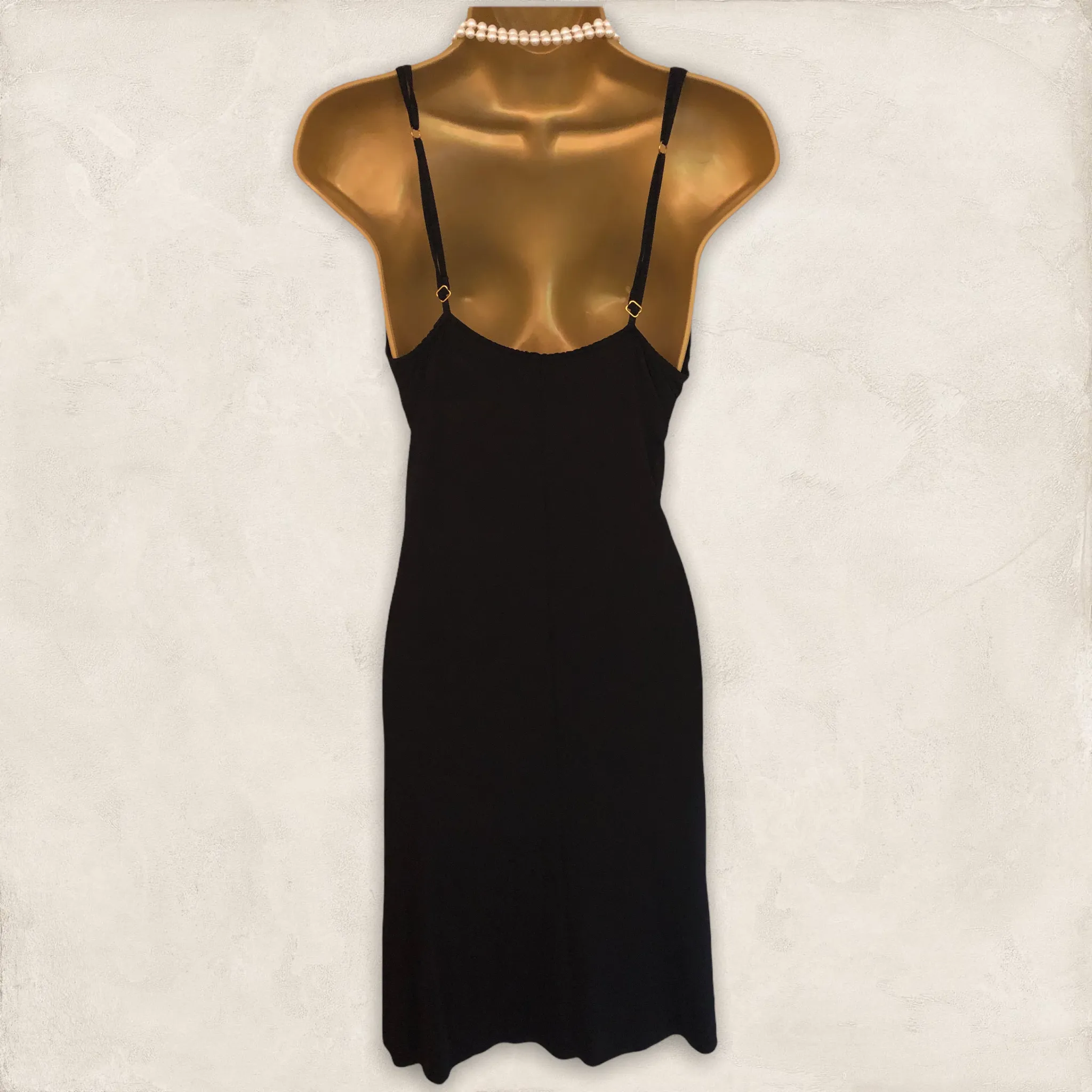 Feraud Paris Black Strappy Dress, Party, Cocktail UK 14 US 10 EU 42