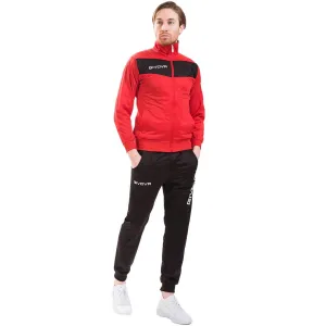 Givova Tuta Visa Triacetato Tracksuit Red-Black Tr018 1210 2Xl