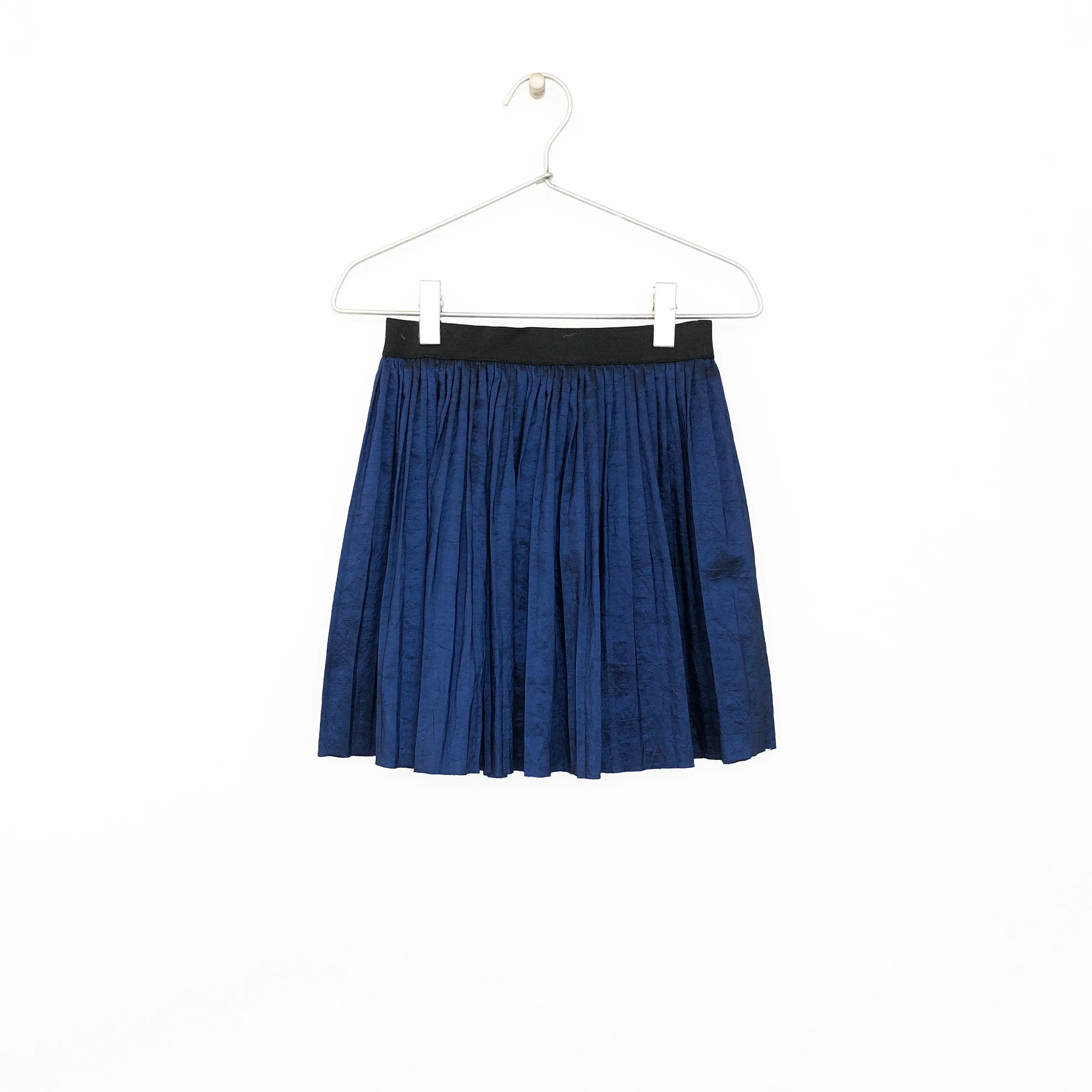 IRIDESCENT PLEATED SKIRT