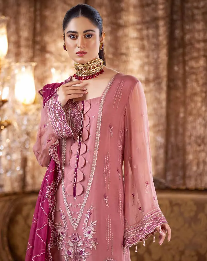 Jannan Embroidered Chiffon Collection – JF-07