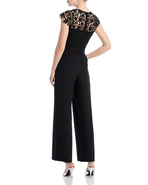 Jumpsuit with lace bodice Eliza J, color Black