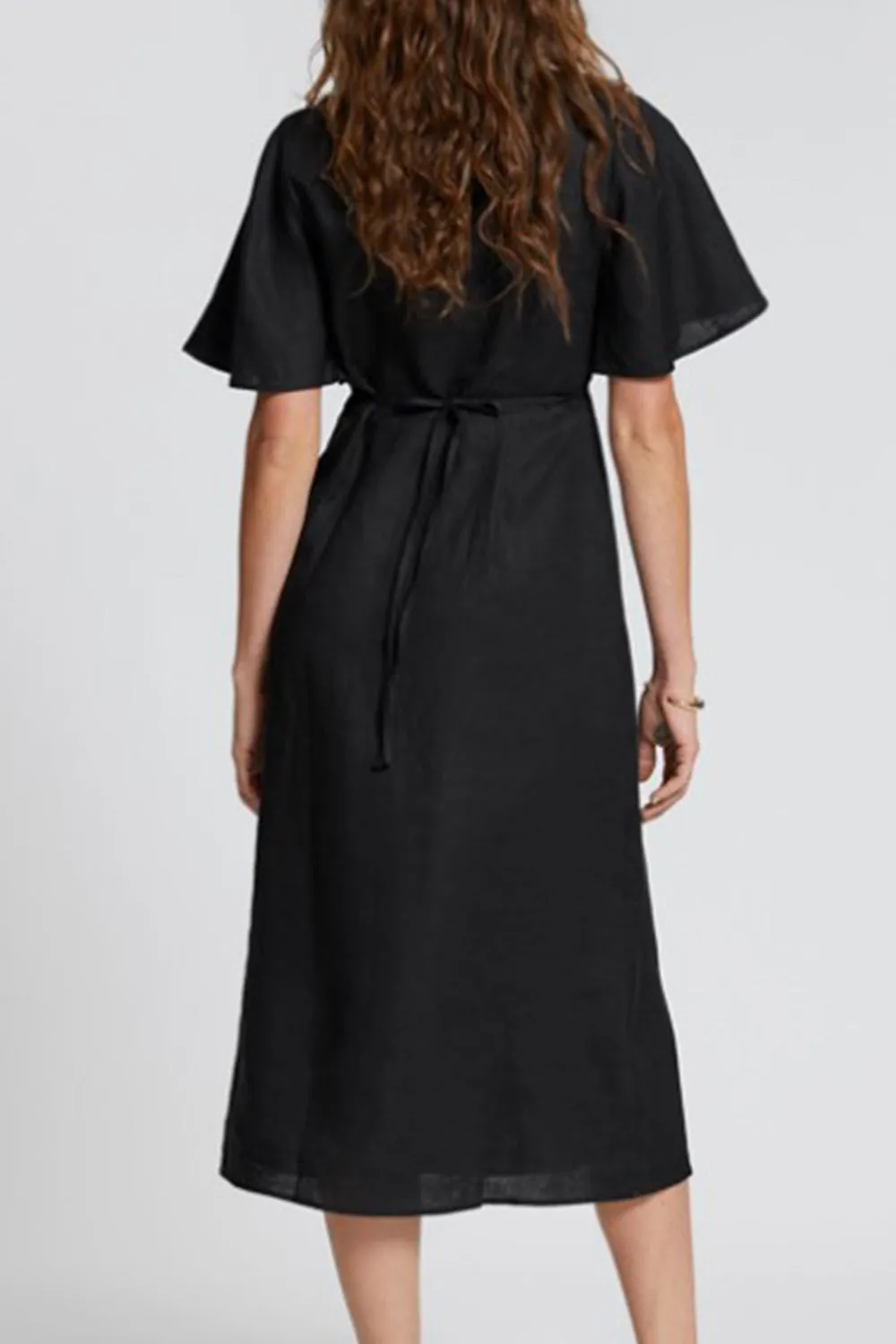 Korinthos Black Dress