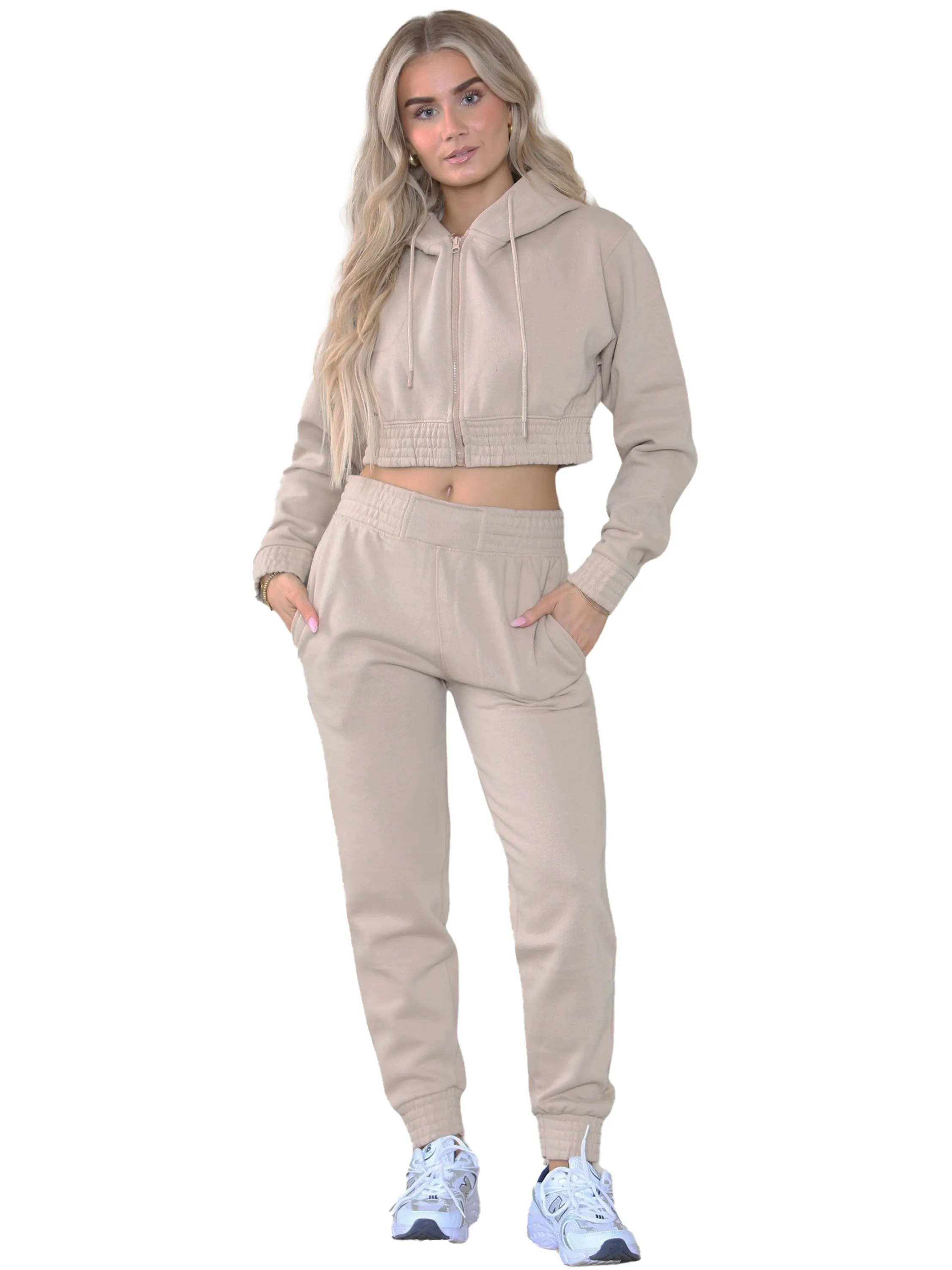 Kruze | Womens Crop Tracksuit Set