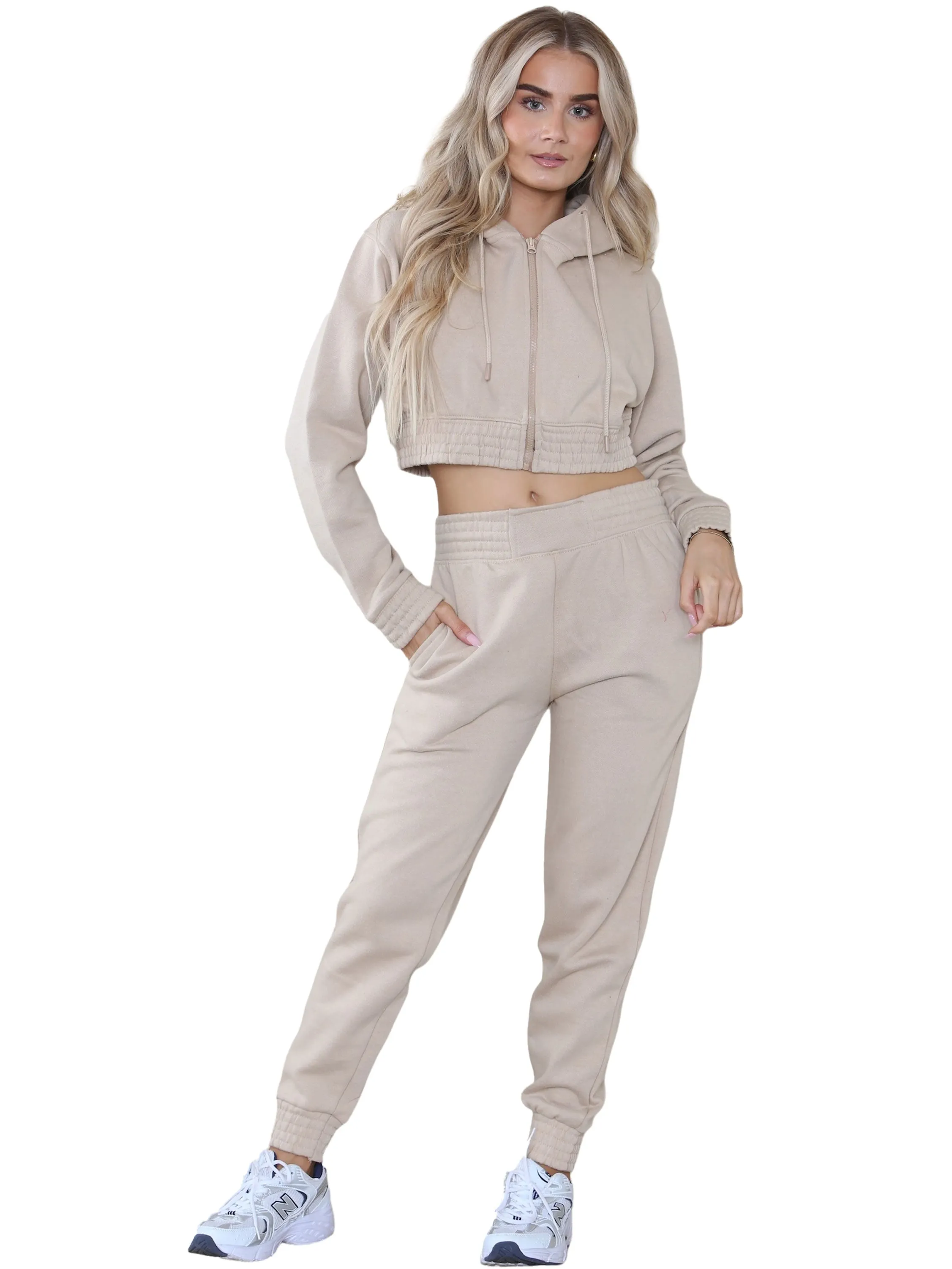 Kruze | Womens Crop Tracksuit Set