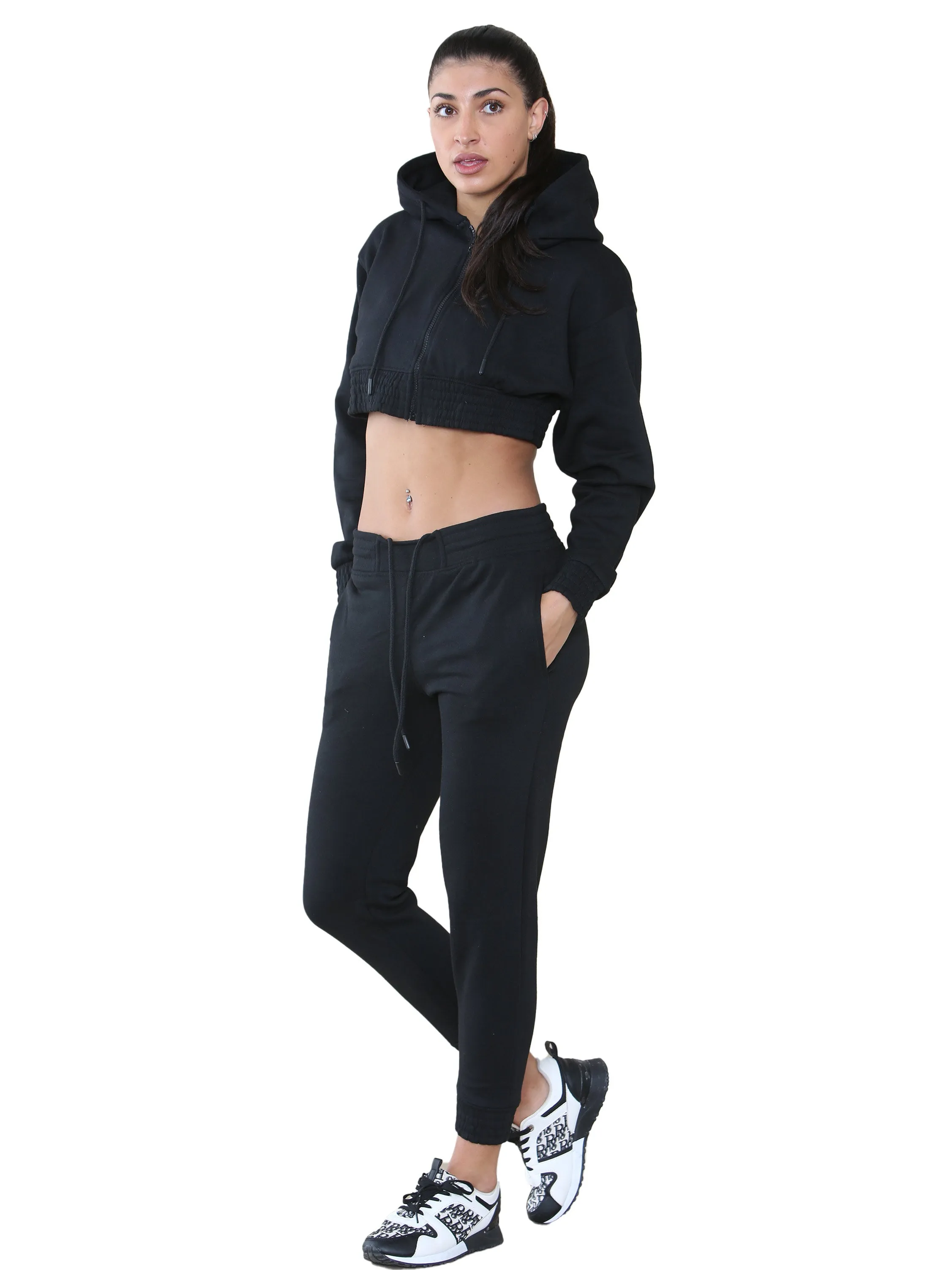 Kruze | Womens Crop Tracksuit Set