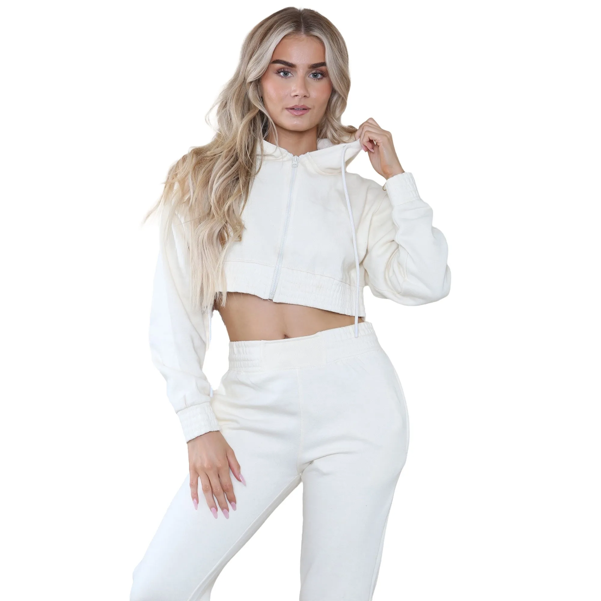 Kruze | Womens Crop Tracksuit Set