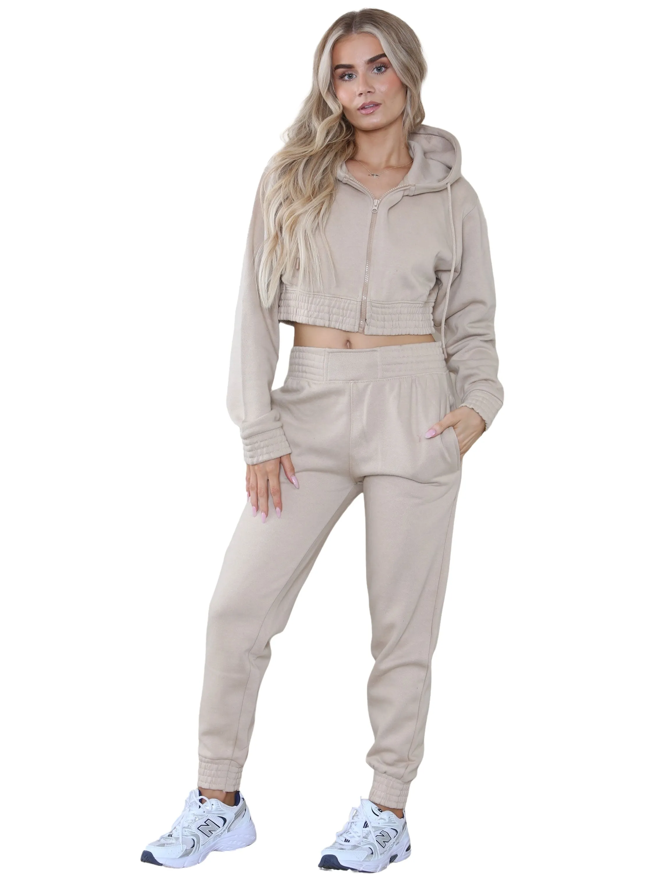 Kruze | Womens Crop Tracksuit Set