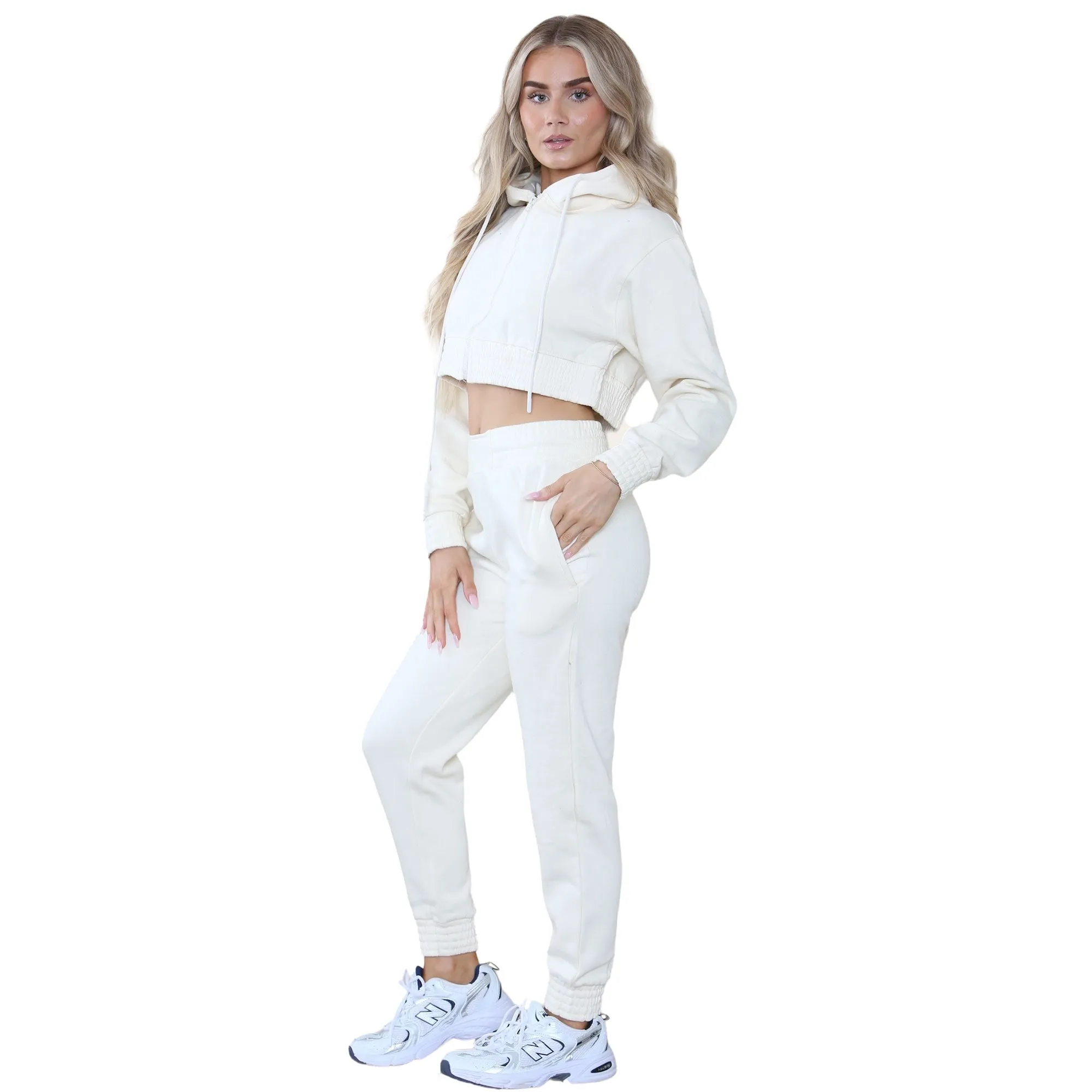 Kruze | Womens Crop Tracksuit Set