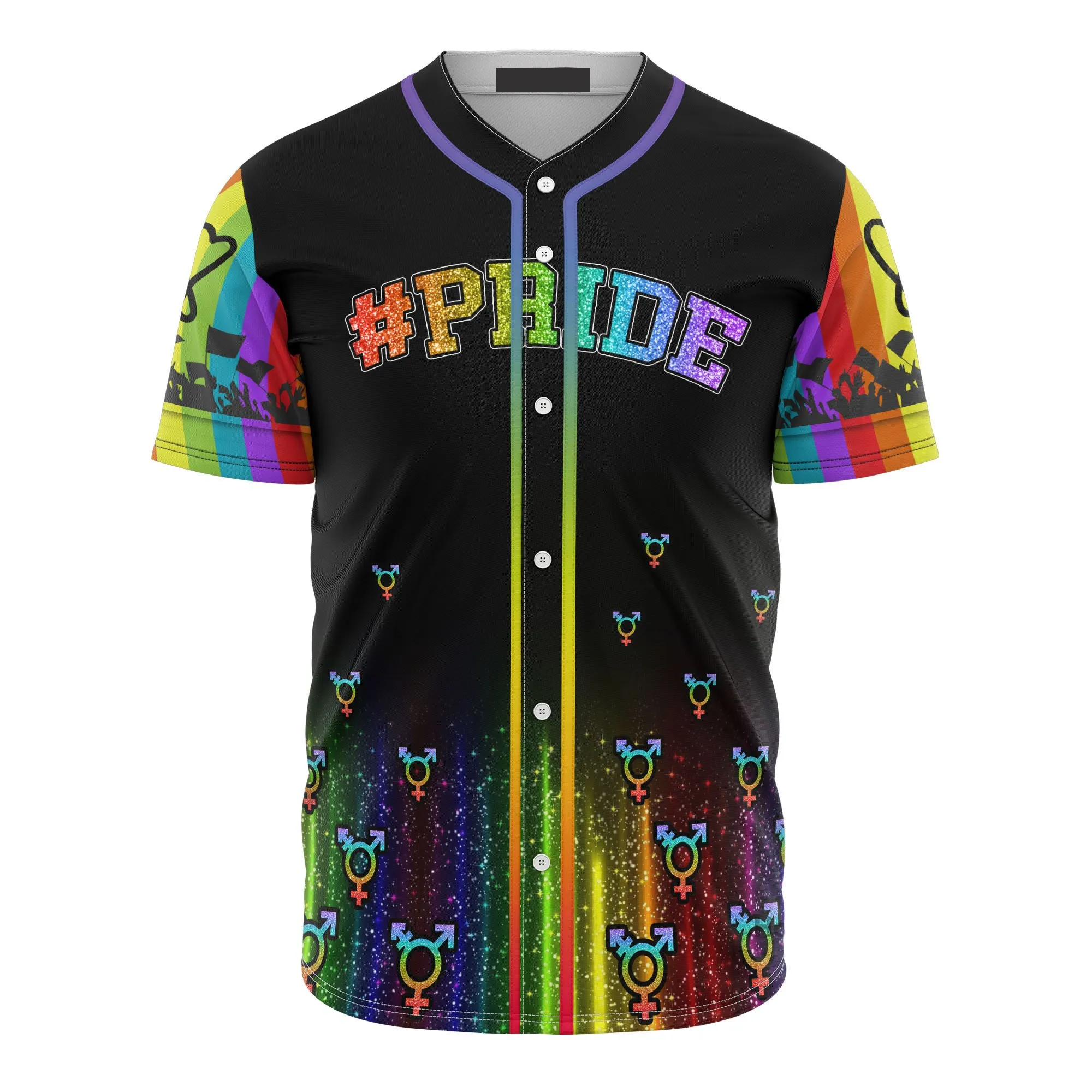 Lgbt Pride Don't Be Fraid To Show Love 3D All Over Print Baseball Jersey Shirt