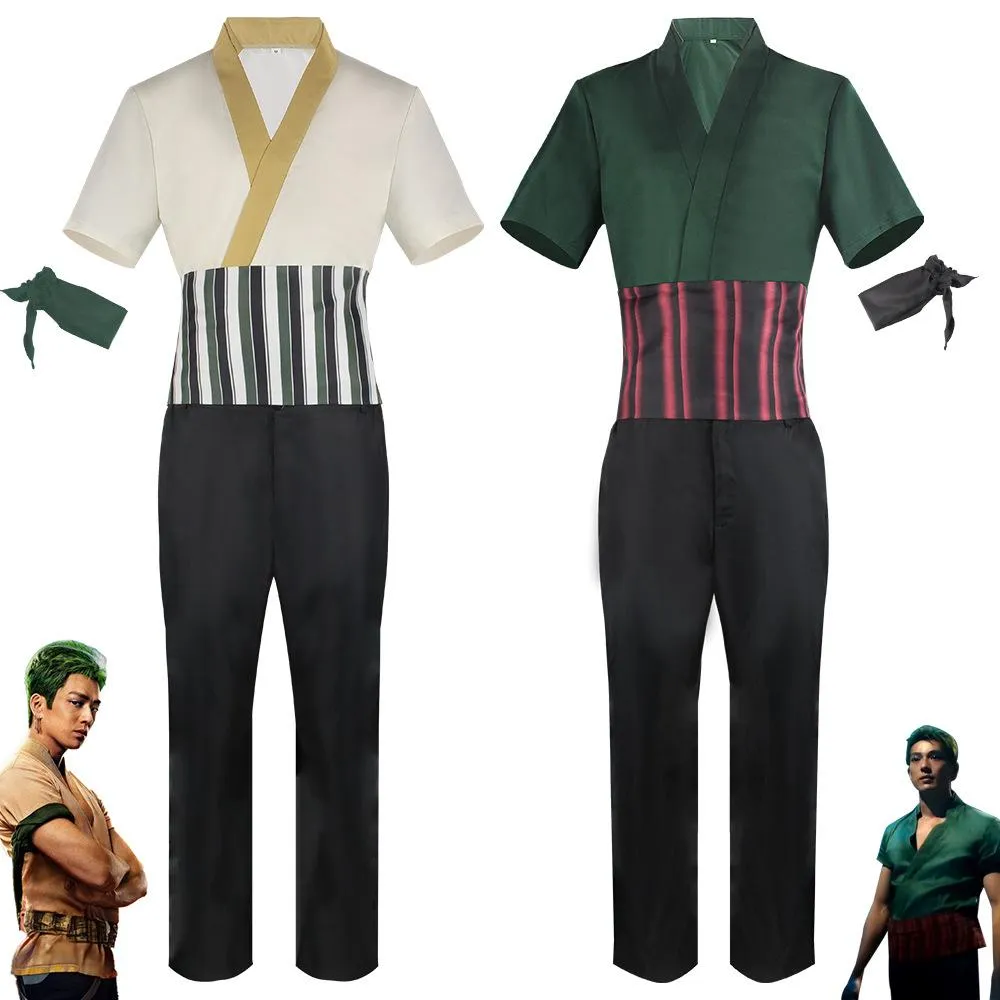 live Movie One Piece Roronoa Zoro Cos Cosplay Costume Whole Set