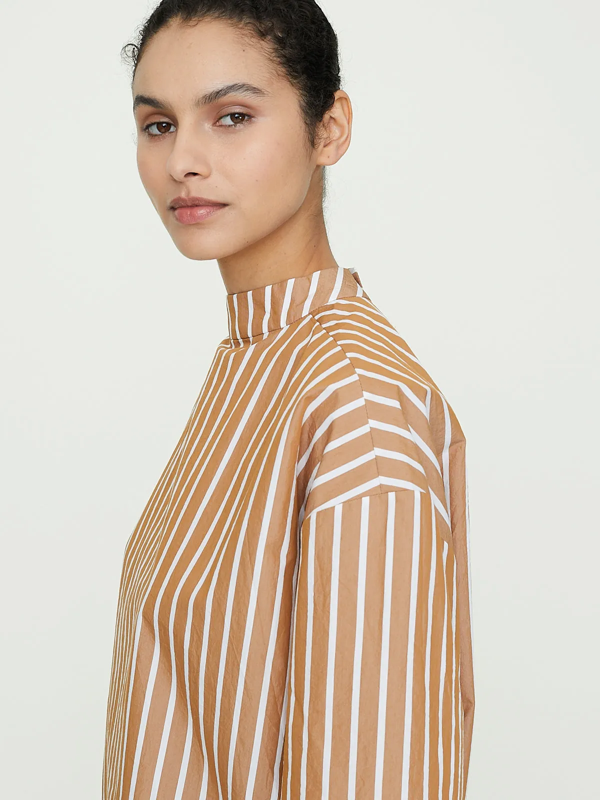 Loos Top in Brown Stripe