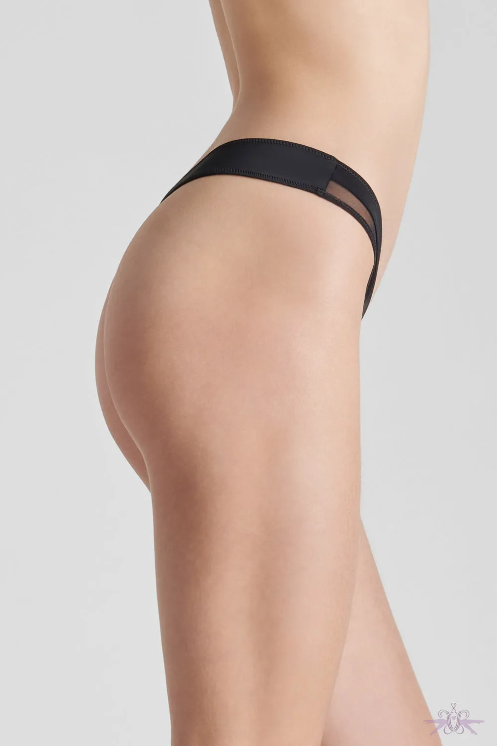 Maison Close Pure Tentation Black High Thong