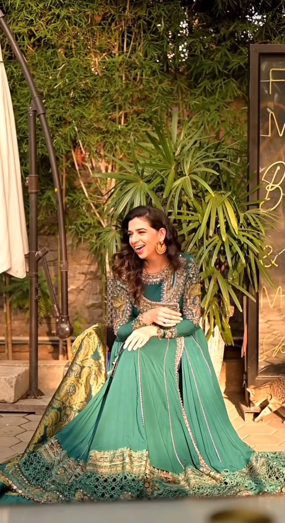 MARIA.B Linen Winter Collection – Emerald Green DL-1107