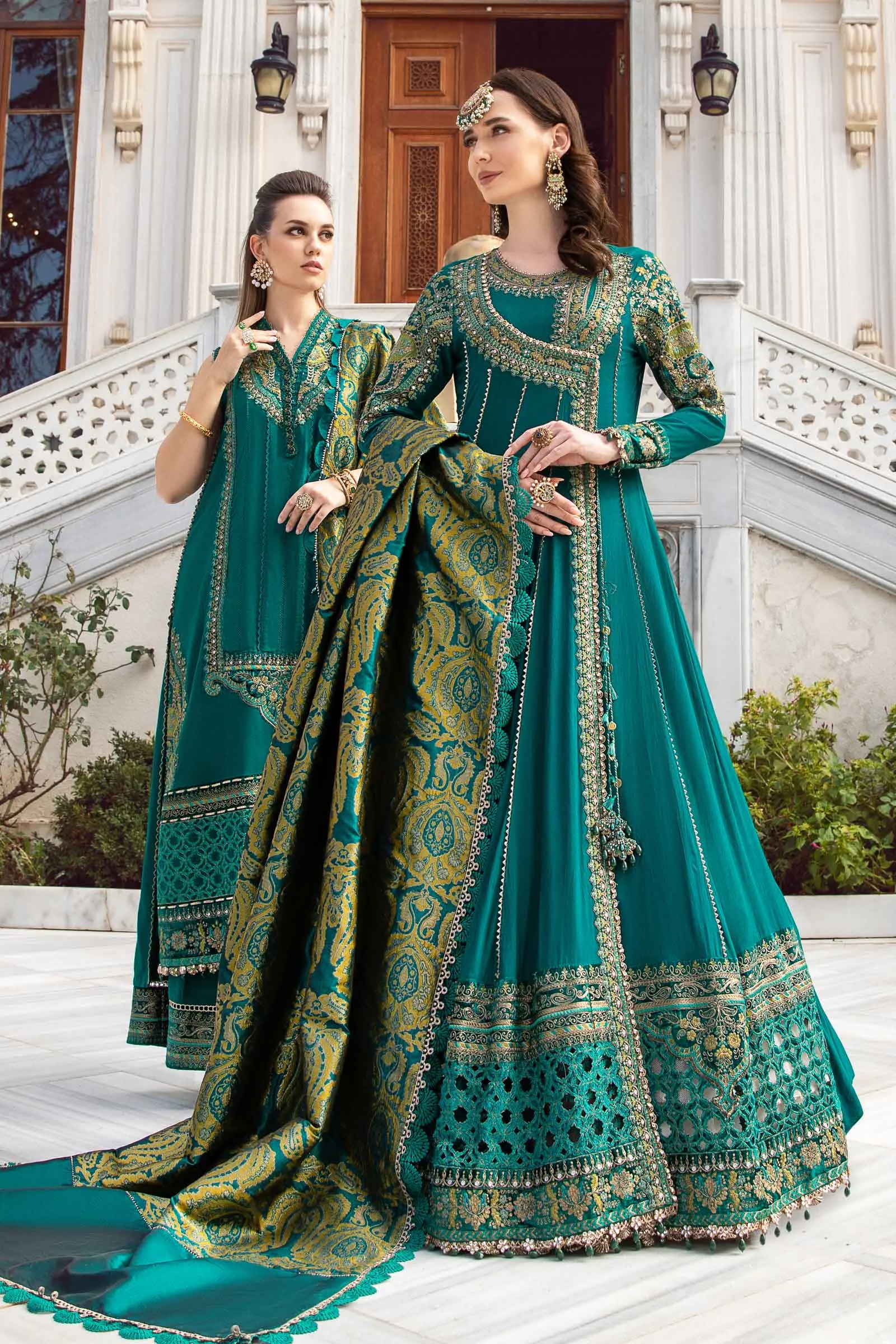 MARIA.B Linen Winter Collection – Emerald Green DL-1107