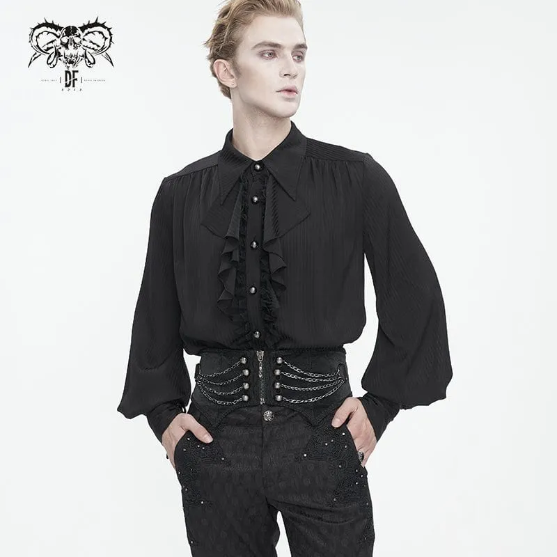 Men's Gothic Irregular Multi-chain Zipper Girdle