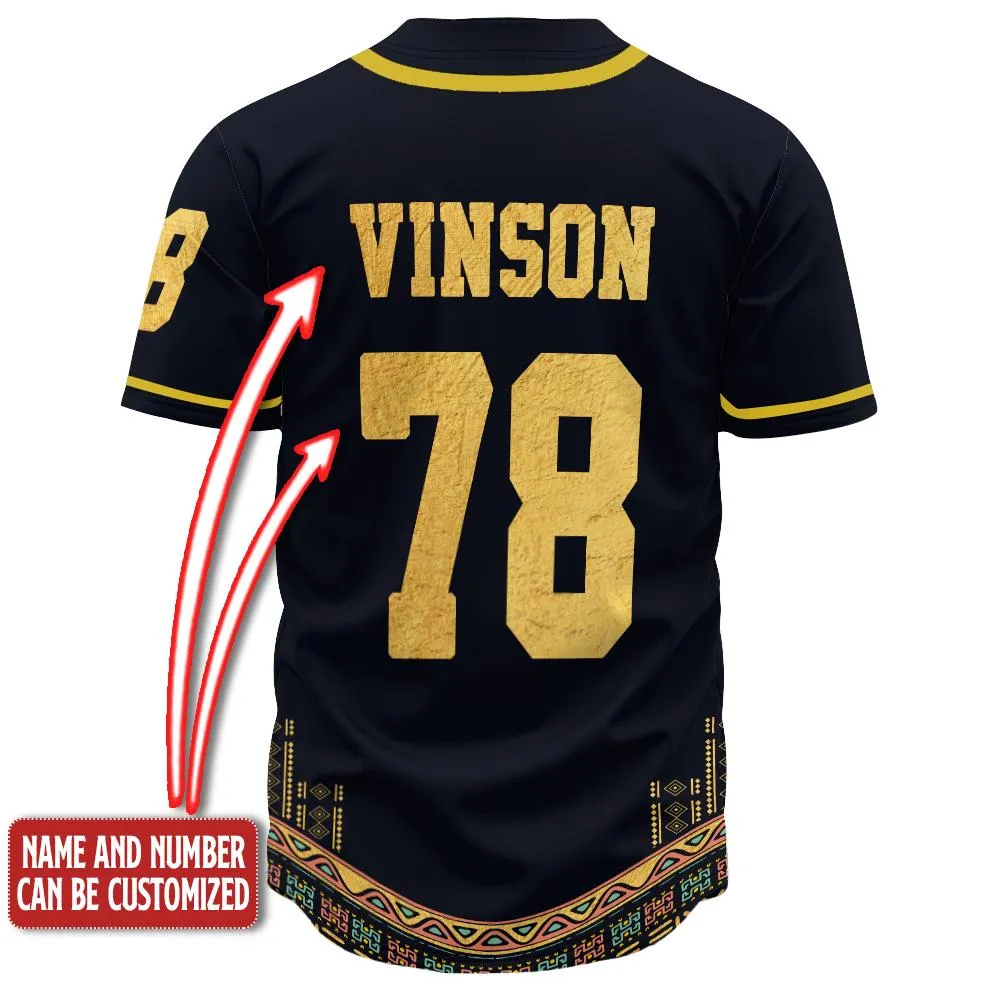 Personalized Dashiki Add, Juneteenth Shirt - Baseball Tee Jersey Shirt