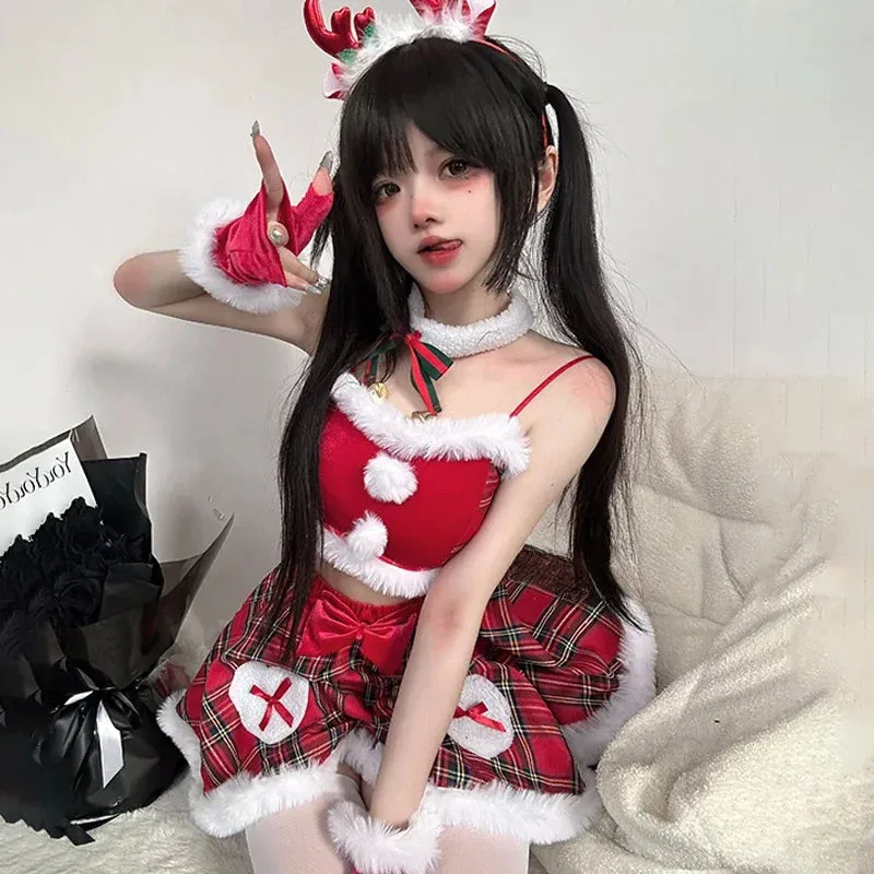 Plaid Holiday Reindeer Treat Cosplay