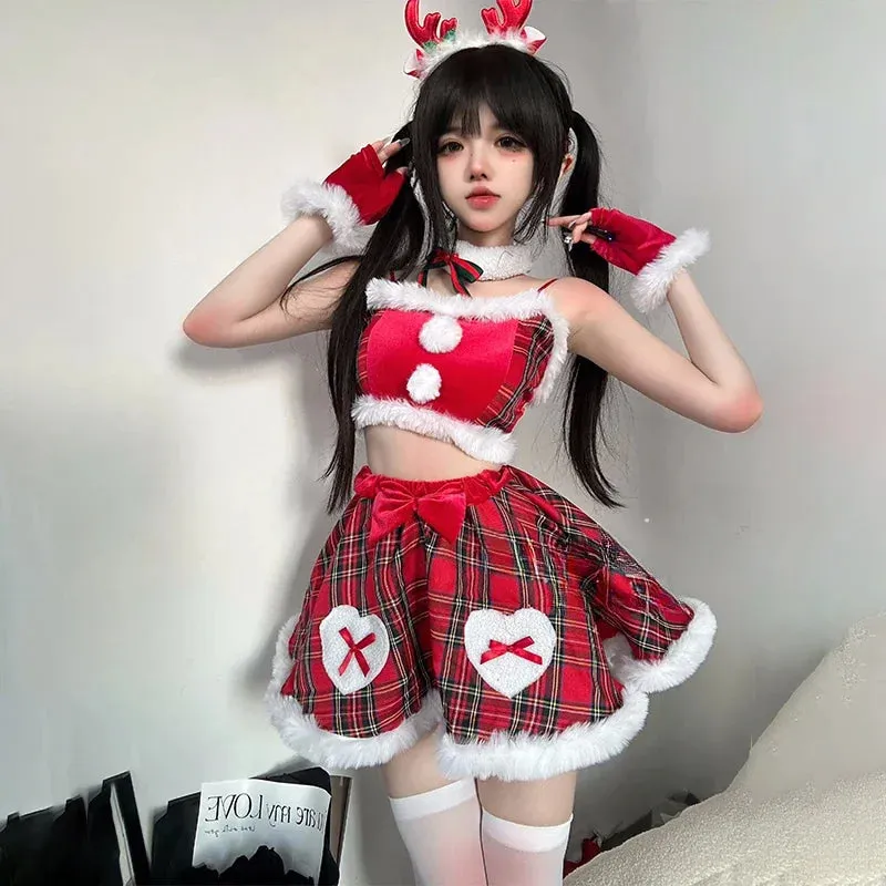 Plaid Holiday Reindeer Treat Cosplay