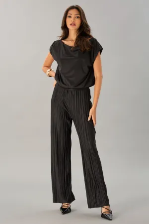 Pleated Pull On Pant