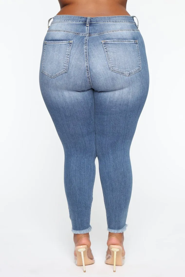 Plus Size Stretch Ripped Women Jeans