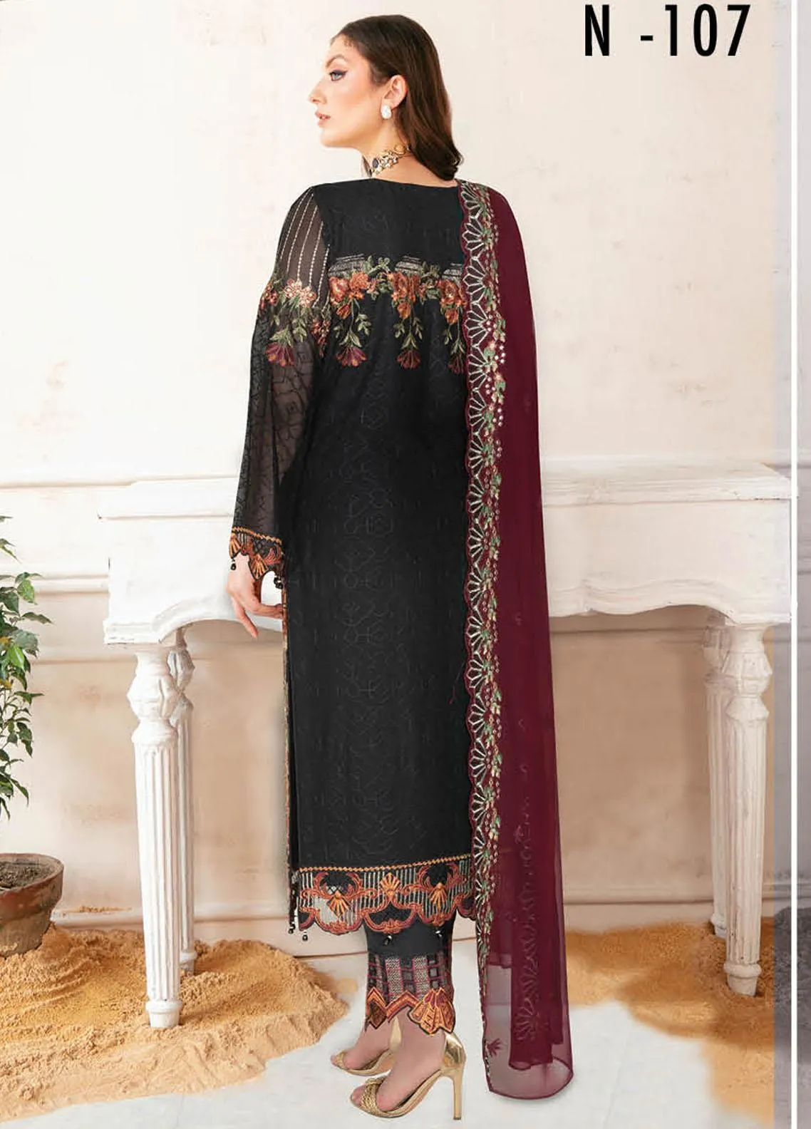 Ramsha Nayab Chiffon Collection – N-107